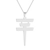 Fashionable demi-season trend accessory stainless steel, necklace suitable for men and women