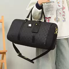 New AJ Classic Monogram Check Fabric Large Capacity Jumpman Shoulder Crossbody Handy Gym Travel Bag