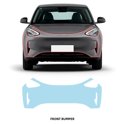 Geely Galaxy Star Wish Special Transparent Invisible Car Film Tpu Full Car Protective Film Free of Cutting Invisible Paint Film (Car paint protective film) - front-bumper-tpu-film-imported-tpu-film-specially-cut-for-special-vehicles