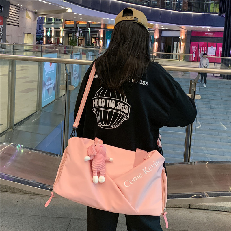 Bolsa de viaje de moda bolsa de fitness para hombres y mujeres bolsa de equipaje de mensajero de hombro de gran capacidad bolsa de viaje grande de tela oxford