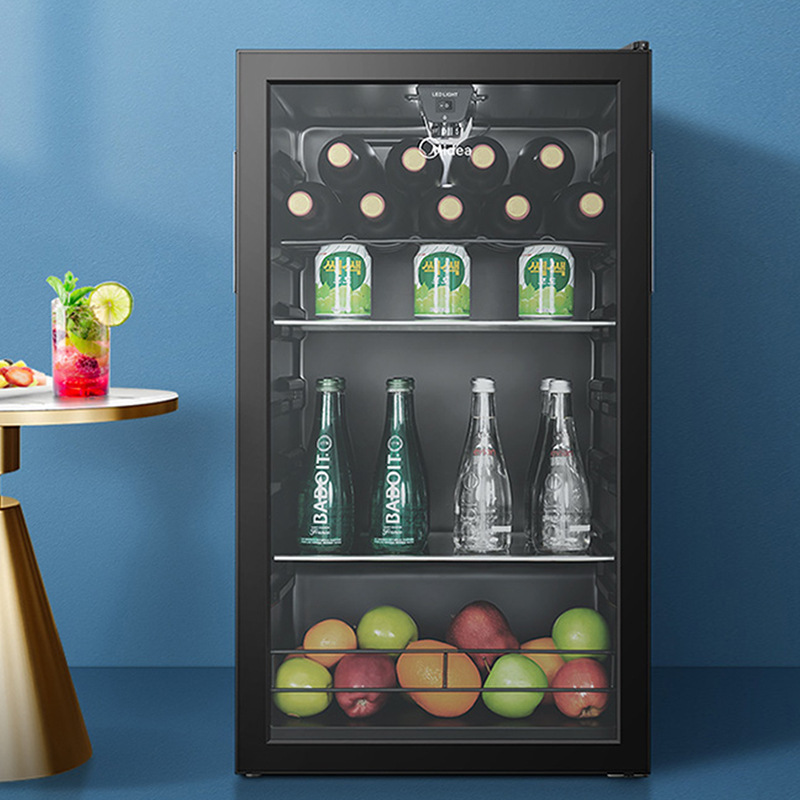 Midea Ice Bar Living Room Wine Cabinet Refrigerator Freezer Home Small Refrigerator Office Freezer Jc-98Gm(E)