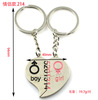 Metal keychain for beloved heart shaped, commemorative pendant for St. Valentine's Day, Birthday gift, wholesale