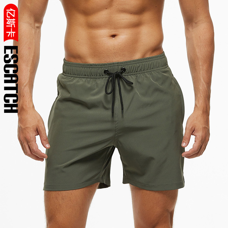 Factory direct men's cross-border universal quarterpants beach pants casual Joker European and American new foreign trade swimming shorts