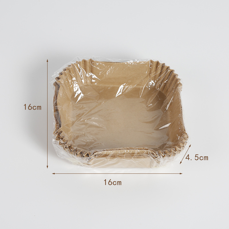 空气炸锅纸方形食用硅油纸烤箱烧烤烘焙吸油纸一次性空气炸锅纸盘