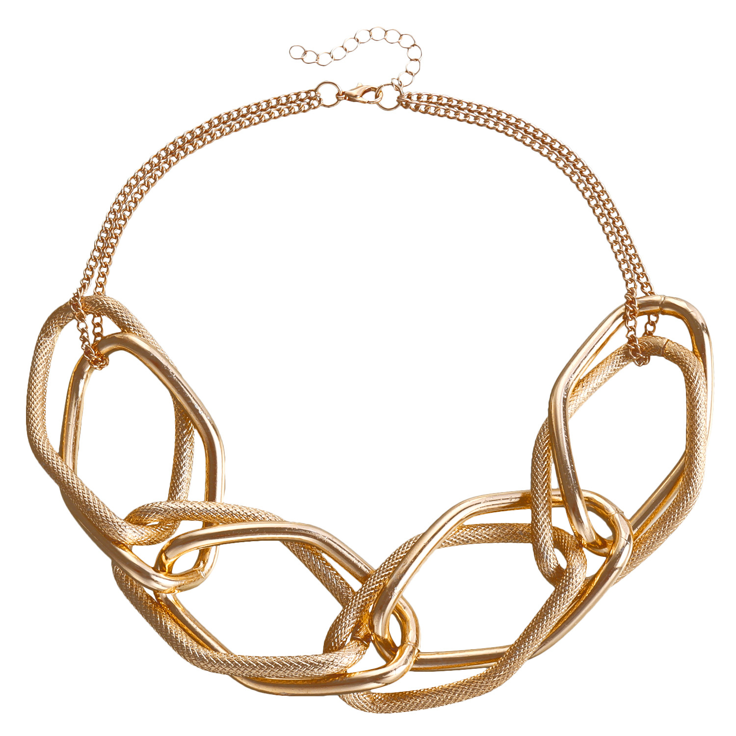 Punk Necklace Cuban Link Chain Choker Necklace Chunky Geometry Chain Necklace Statement Hip Hop Jewelry for Women and Girls_ipsvogv.com