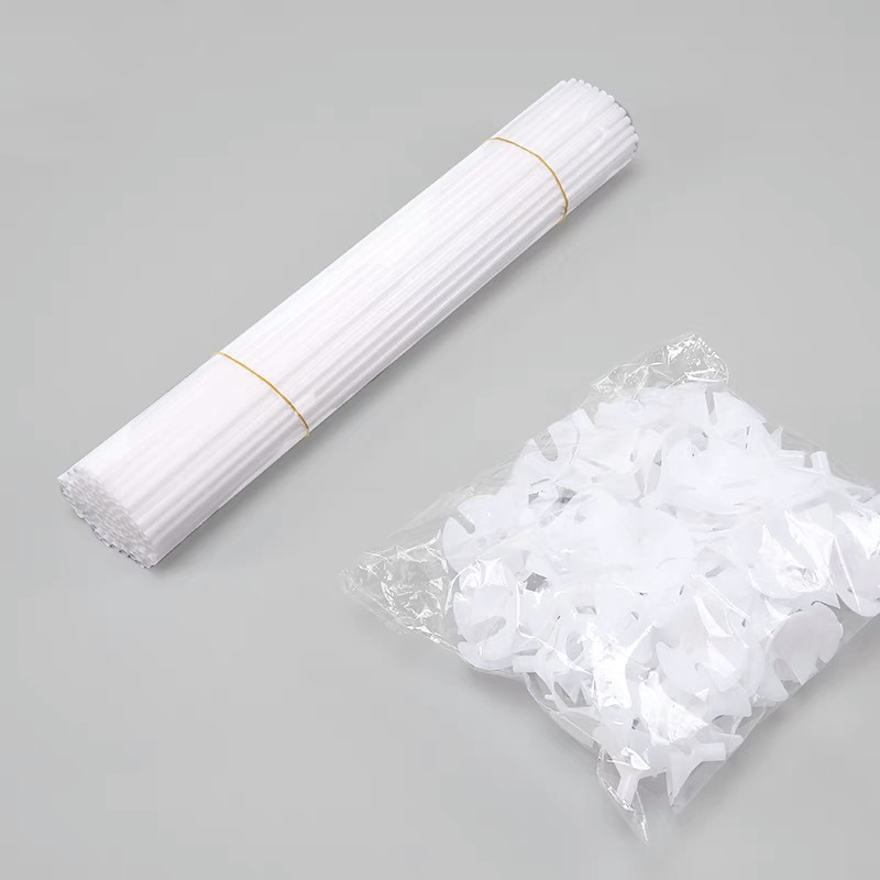 Soporte blanco + Rod 100 sets/bag