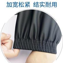 皮袖套防水防油成人厨房加长软皮手臂套男女上班工作防污pu护袖头