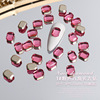 Red diamond for manicure for nails, decorations, internet celebrity, bread