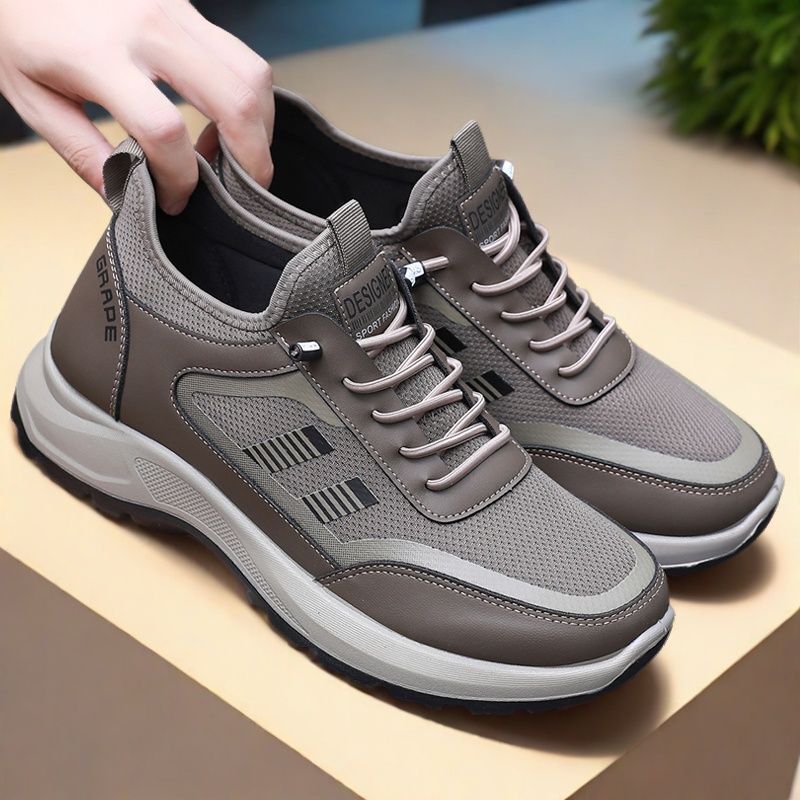 Spring New Men's Shoes Comfortable Breathable Casual sneaker Men's Soft Sole Non-slip Dad Shoes Walking Hiking Travel Shoes