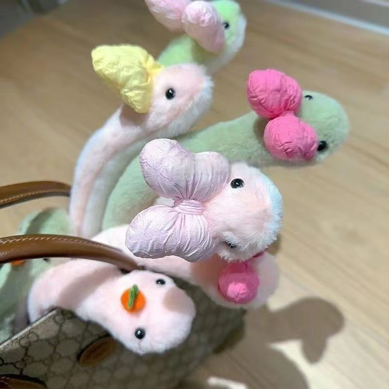 Peluş Yılan Oyuncak Toptan Halka Atma Oyunu Bestseller Ürün Peluş Yeşil Yılan Peluş Oyuncak Küçük Yılan Figürü Bebeksi Oyuncak Yılan