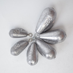 水滴帶翅膀鉛墜通心海釣鉛墜帶環水滴通心鉛墜大物帶翼海釣鉛墜