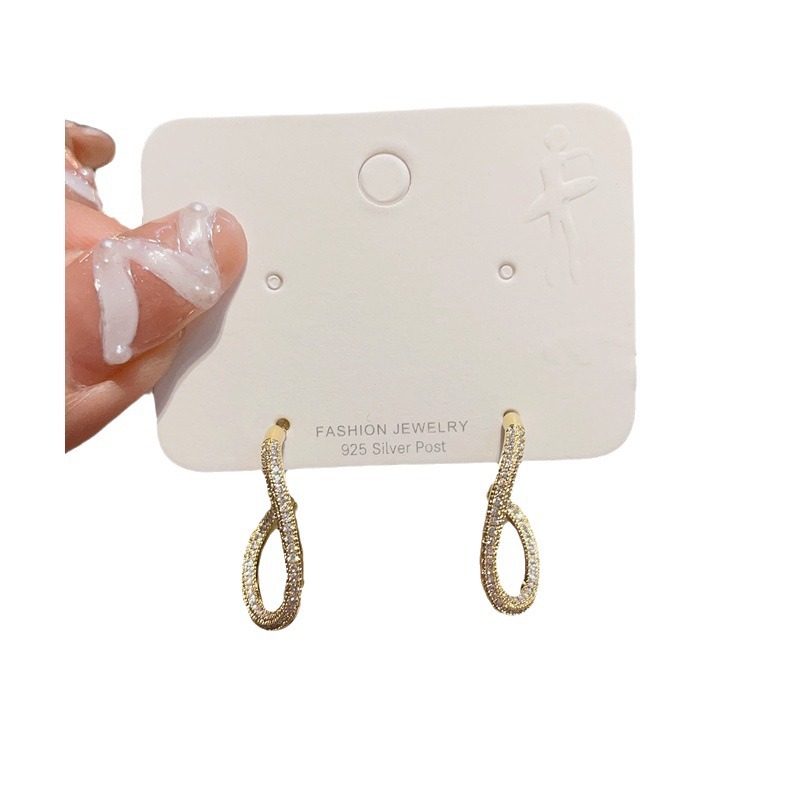 Fashionable trend geometric small cute sophisticated earrings with…
