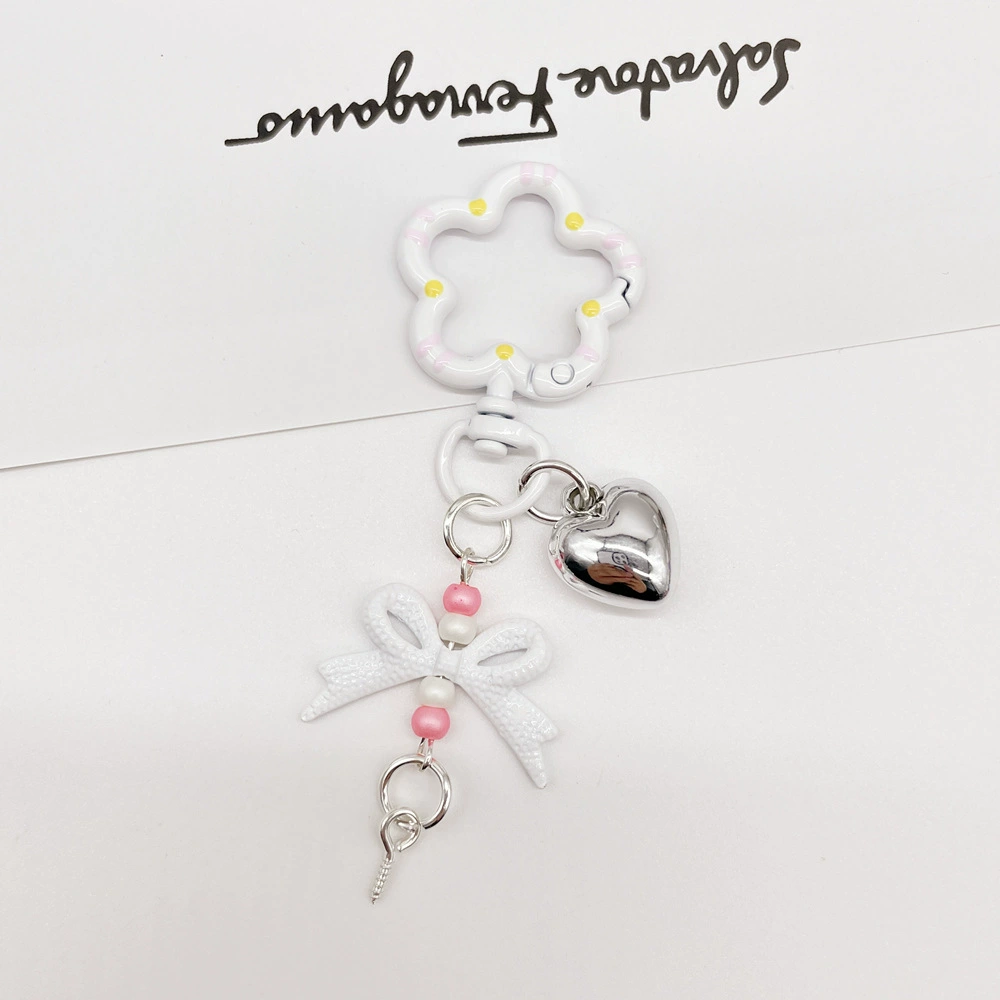 Universal keychain flower-shaped, accessories, flowered, DIY