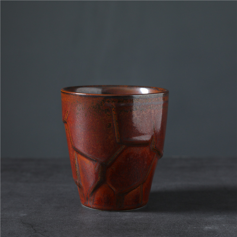 306-E-free bamboo cute cup wine red 250ml