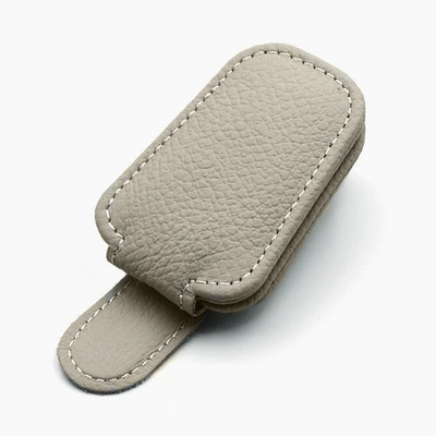 Car Glasses Clip, Car Sun Car Glasses Clip/Bill Clip - gray-pu-leather-eye-clip
