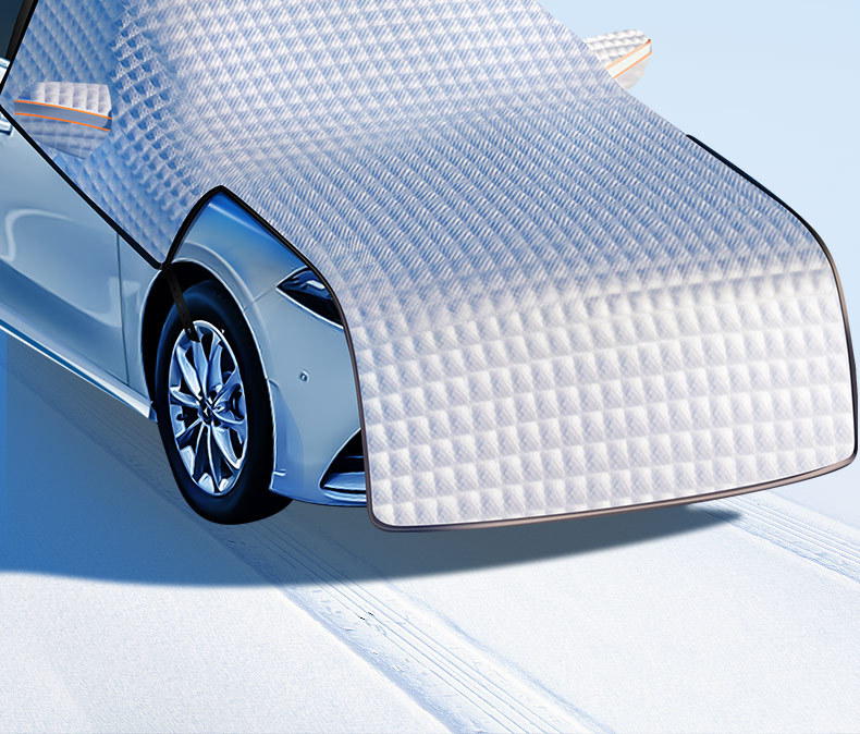 Car Half Cover Winter Anti-freeze Rainproof Sunscreen Dustproof Sunshade