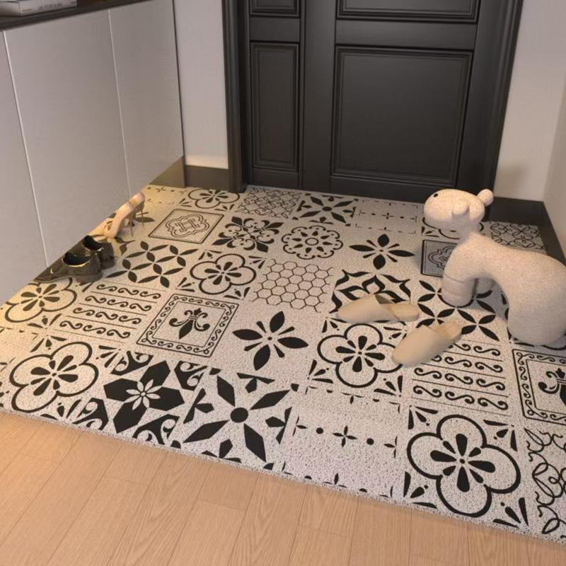Silk Loop Entrance Door Mat for the Main Entrance, Dirt-Resistant, Dust-Removing, Non-Slip Household Mat, Hallway Mat