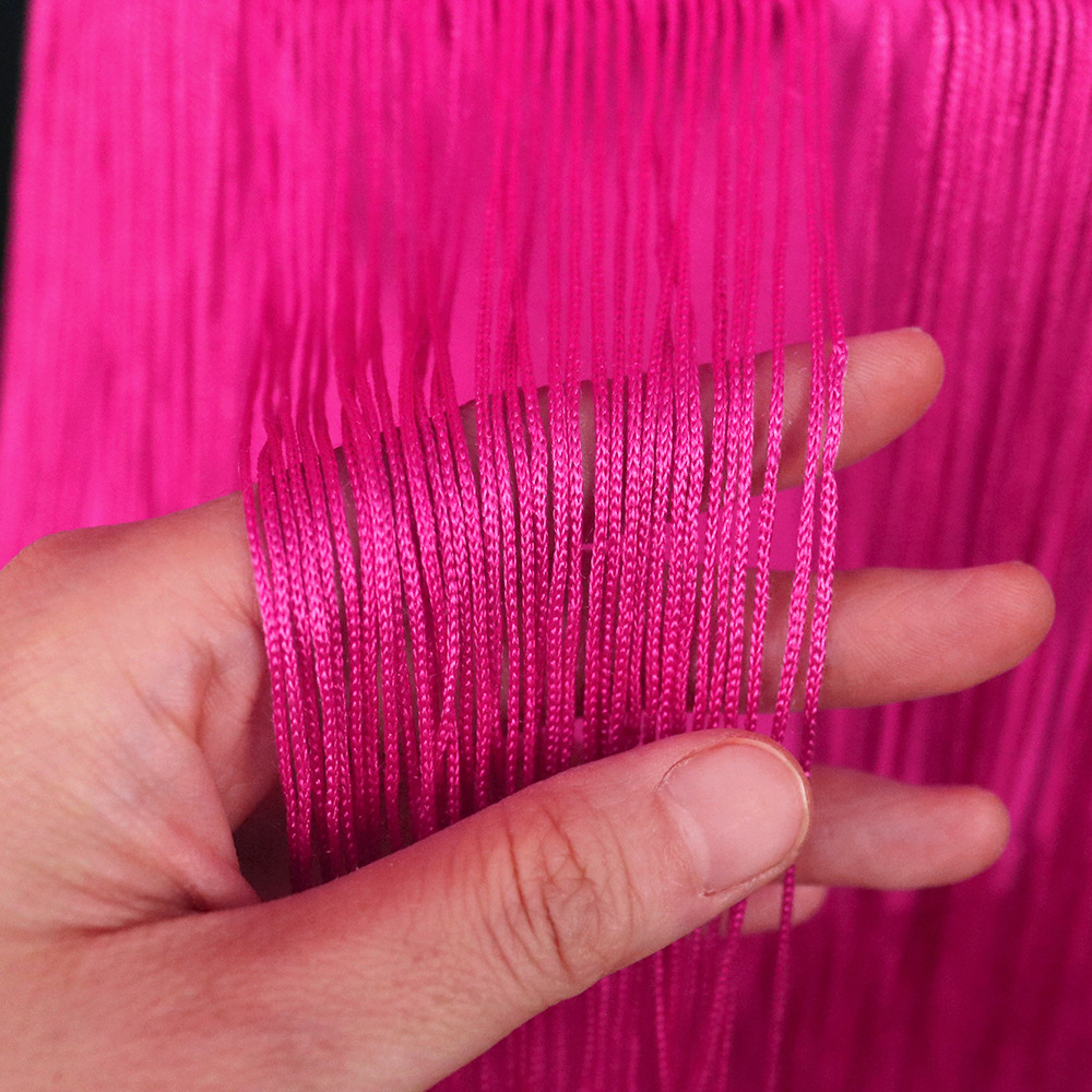 Women's Clothing Rose Red Tassel Skirt Ruffle Sleeve Sexy V Neck Large Size 4XL Dress Party Dress_voghion.com