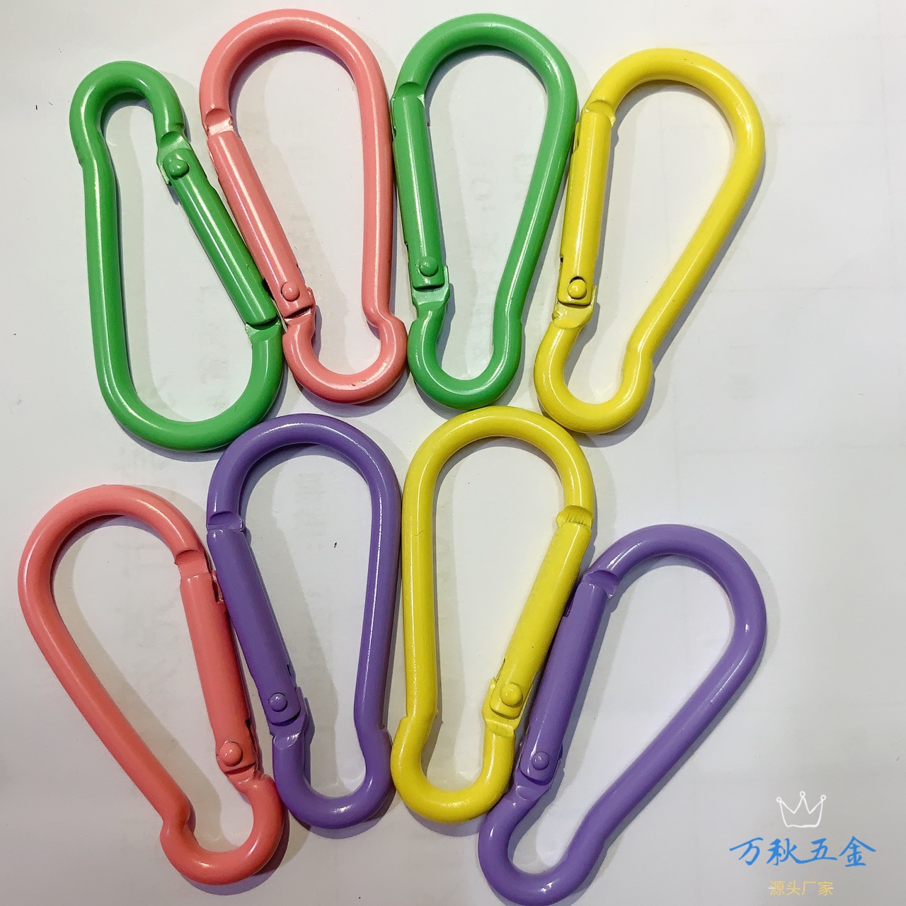 喷漆彩色5号葫芦型登山扣流行潘通色号定制高档钥匙扣挂饰配件|ru