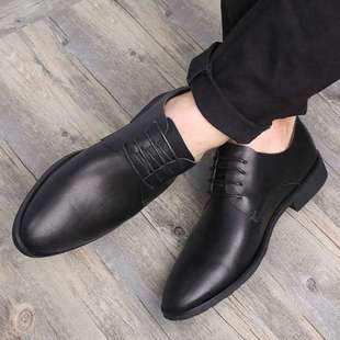 2025 Summer Men's Casual Leather Shoes Lace-Up Soft Sole Breathable Sandals Men's Hollow Formal British Men's Deodorant