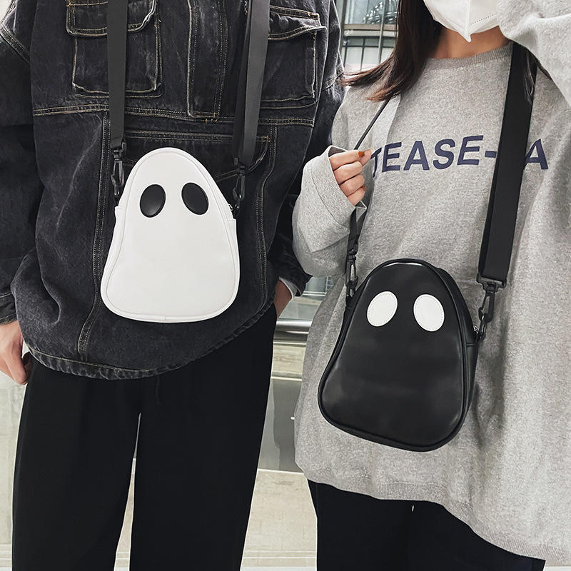 2026 New European and American Fashion Quirky Personality Fun Cute Devil Ghost Color-Blocking Trendy Women's Pu Small Bag 2026 New European and American Fashion Quirky Personality Fun Cute Devil Ghost Color-Blocking Trendy Women's Pu Small Bag