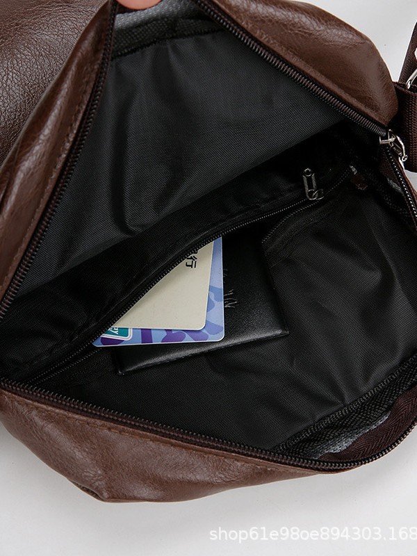 Bolso de hombre nuevo gran capacidad de hombro mochila casual multicapa mochila de hombre de negocios stand cartera de negocios