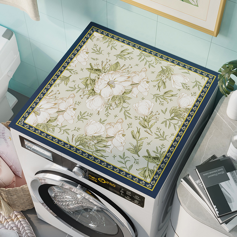 Drum full-automatic washing machine dust cover waterproof sunscreen wash-free bedside table cover cloth refrigerator cover towel leather cushion