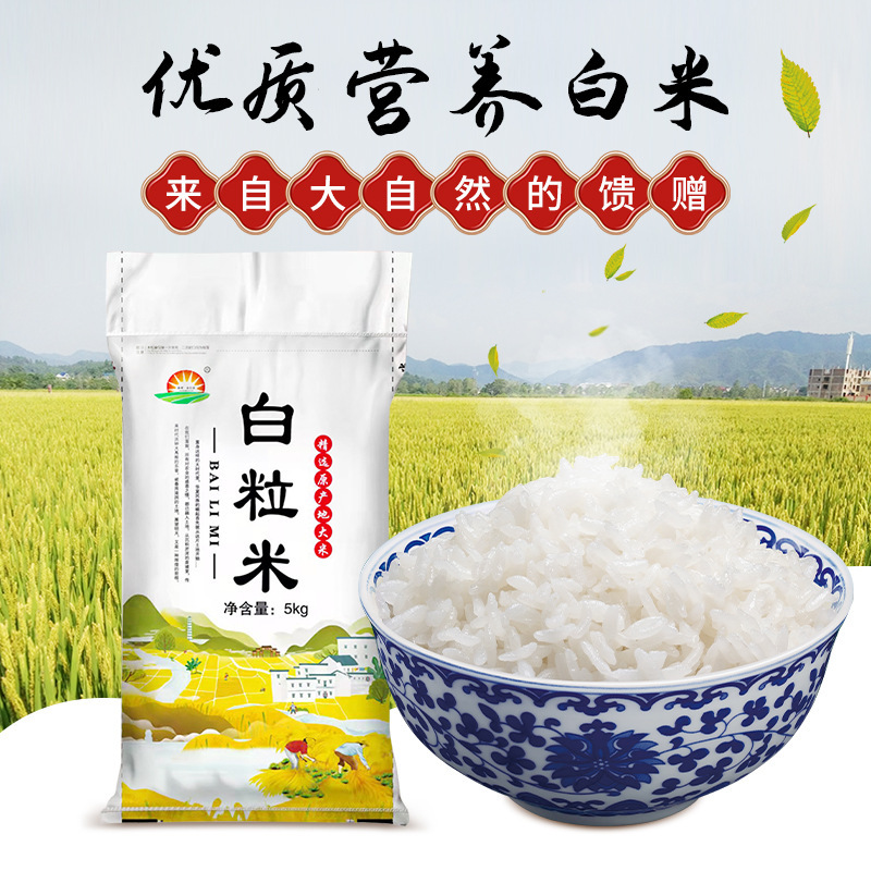 東北米10斤遼星白粒米5kg食堂レストランの出前雪花米醜いベージュ選白米卸売り|undefined