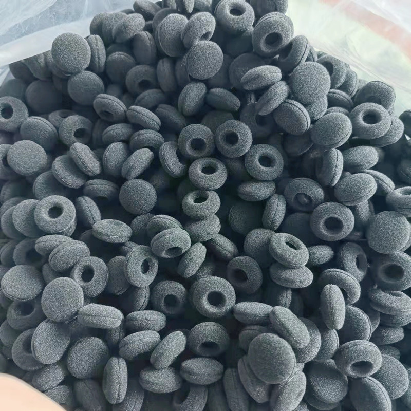 捷昕东莞批发耳机套防风高弹海绵 咪套话筒海绵套 耳机双拼海绵