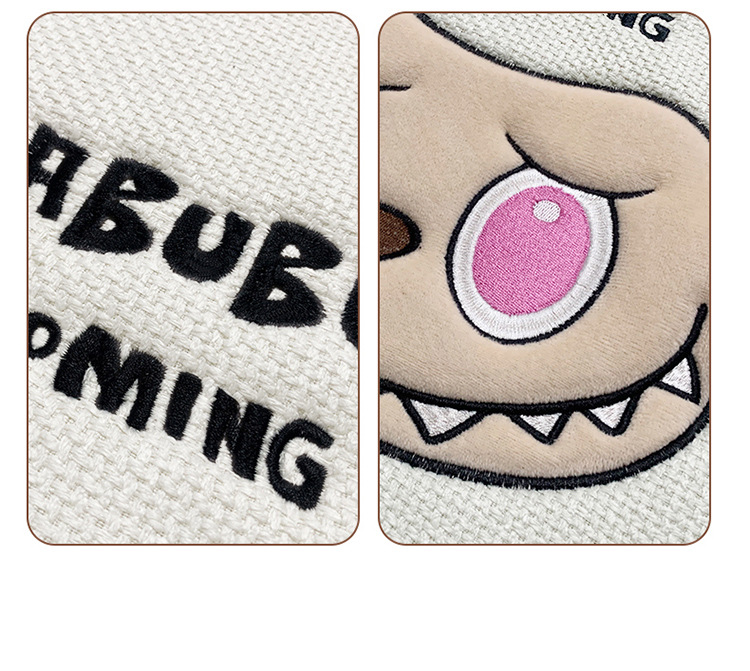 25 Years New Labubu Linen Car Seat Cushion, Universal Multi-Piece Set for All Seasons, Cartoon Cute Cushion Wholesale Dropshipping