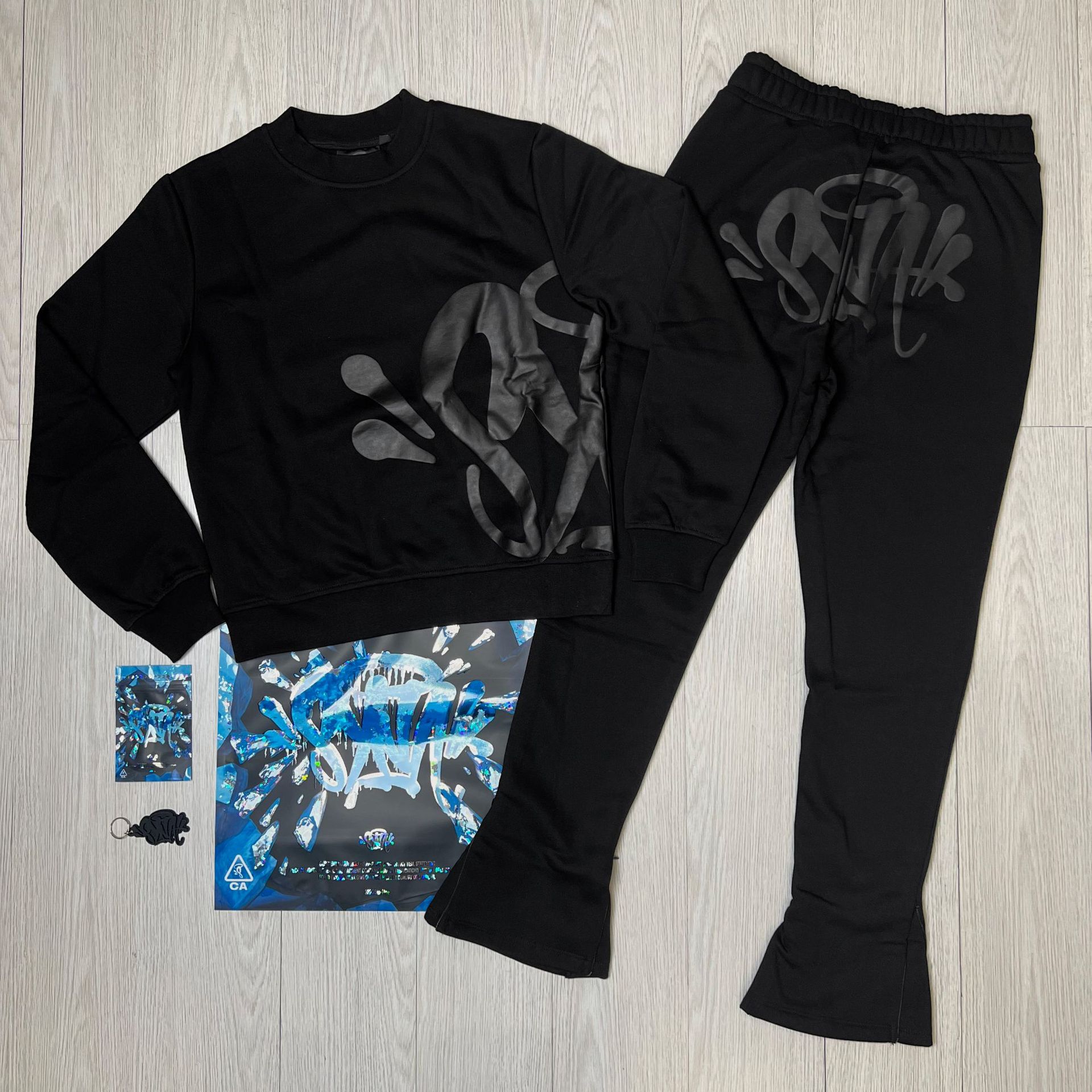Traje negro 09 (accesorios + bolso)