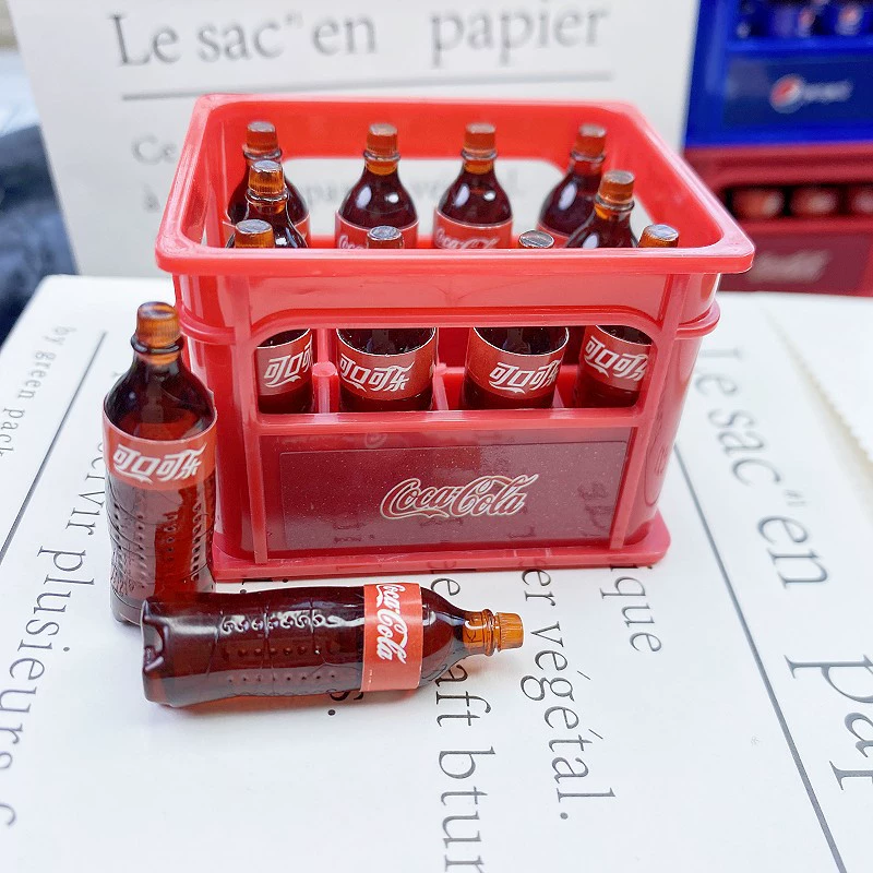 Small doll house, food play, Cola, Soda
