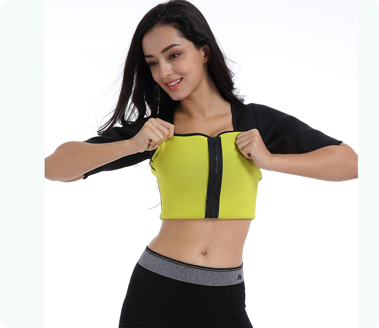 优质瑜伽上衣 环保潜水料高弹力复合潜水料面料氯丁橡胶