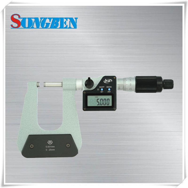 青量数显深弓架50mm千分尺C型测头0-25mm外径千分尺293-01-610