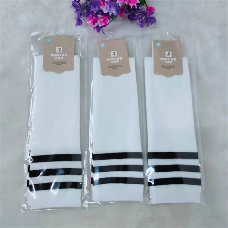 Six-finger mouse 720 725 summer mesh football socks thin cotton long tube black and white striped sports knee socks for boys and girls Six-finger mouse 720 725 summer mesh football socks thin cotton long tube black and white striped sports knee socks for boys and girls