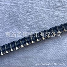 06C侧滚轮插件线链条35B3分06B带侧滚轮流水线输送滚子链侧导轮链