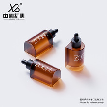 厂家现货30ml滴管瓶厚底半圆原液精华分装瓶玻璃瓶化妆品瓶批发
