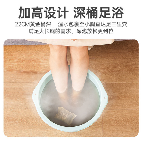 Factory folding foot bath bucket portable simple retractable foot soaking basin deep foot washing basin household dormitory foot bath bucket