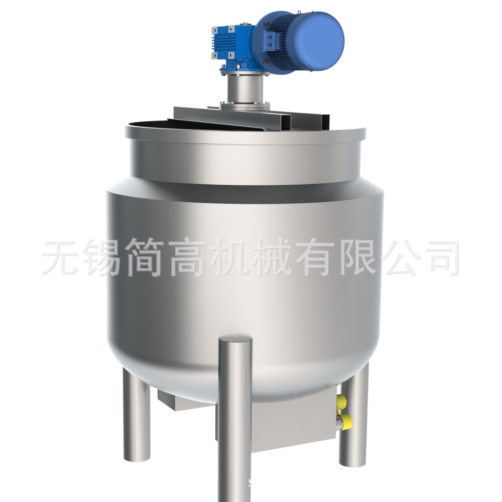 供应650L多功能不锈钢耐高温 电加热 盘管 蒸汽 加热反应釜搅拌锅