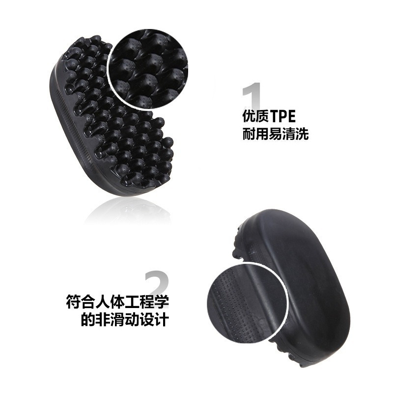 Ventas transfronterizas en caliente cepillo de cabello negro de rizos sucio cabello de rizos portátil compacto peine de cabello de cabello de cabello de cabello para hombres estilo peine de cabello