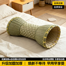 竹枕头颈椎病专用手工竹编护颈枕 颈椎腰椎矫正牵引枕 天然空心透