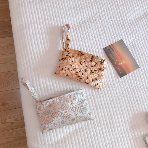 [Suxi Cloth Bag] Literary Retro Chinese Style Fabric Mobile Phone Bag Hand Bag Mini Canvas Bag Storage Bag