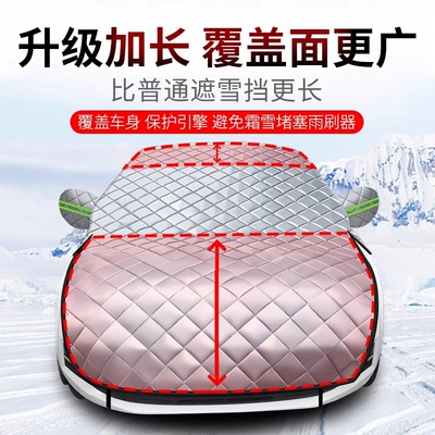 Snow Thickened Winter — Car snow shield