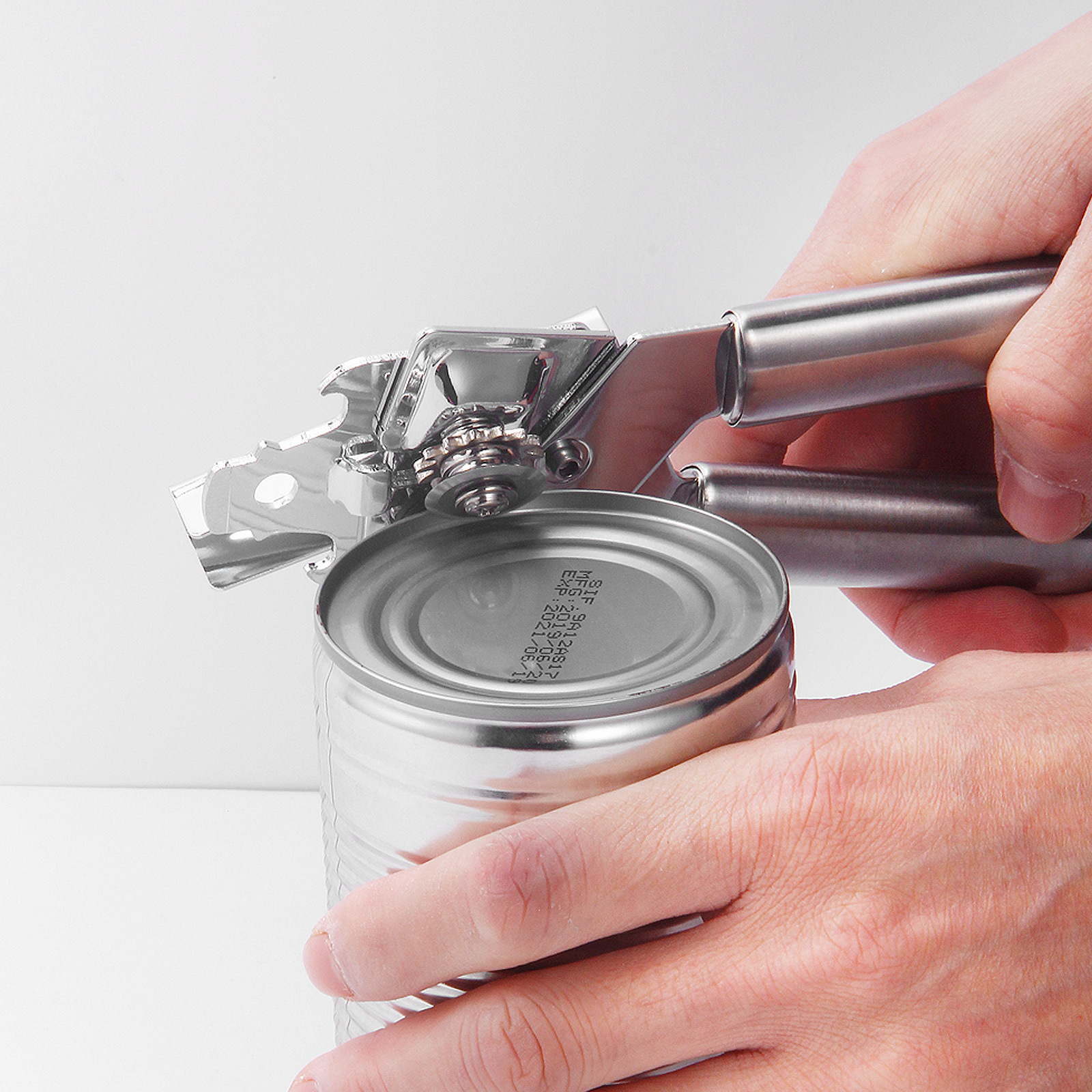 Canned Opener Manual Stainless Steel Multi-function Powerful Can Opener Bottle Opener Kitchen Can Opening Tool Non-slip