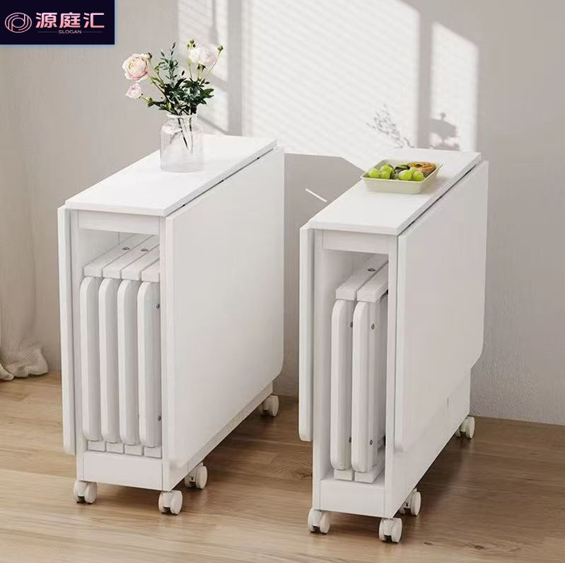 Folding Table for Small Apartments, Simple Storage Dining Table, Multifunctional Mobile Dining Table, Foldable Dining Table