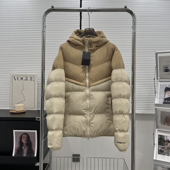 Cross-border cotton-padded jacket men's winter thickened warm hooded trendy casual sports coat cotton-padded jacket coat printed LOGO