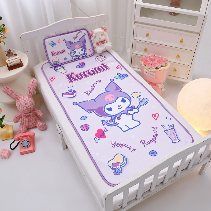 Cross-Border Yunrou Tencel Soft Mat Ice Silk Children's Mat Kindergarten Nap Mat Kit Baby Soft Mat Factory Wholesale