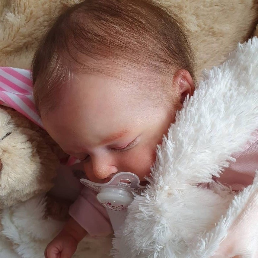 49cm simulación bebé renacido muñeca Rosalie transfronteriza e-commerce suministro entrega de una sola pieza