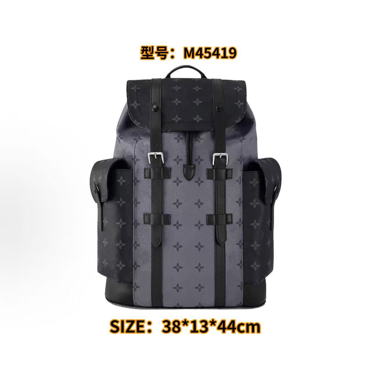 New men's backpack, large-capacity backpack, student schoolbag, classic vintage airport bag, travel bag, laptop backpack