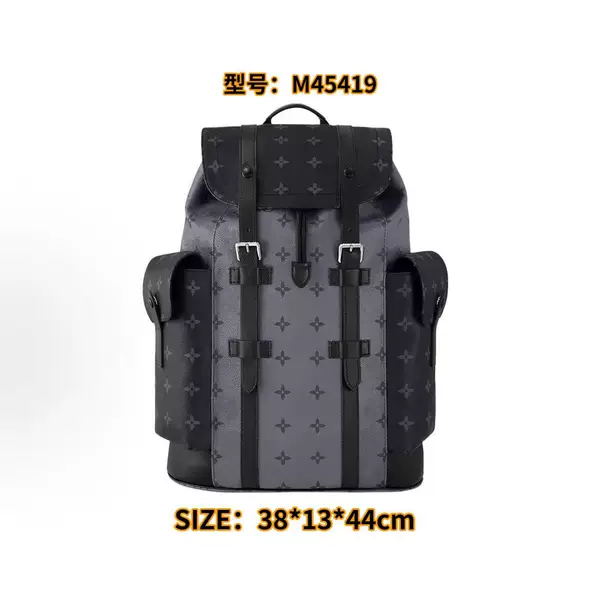 New men's backpack, large-capacity backpack, student schoolbag, classic vintage airport bag, travel bag, laptop backpack